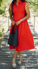 Girl Go Zipper Midi Dress