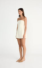 Roxanne Mini Dress (Cream)