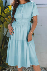 Round Neck Half Sleeve Dress