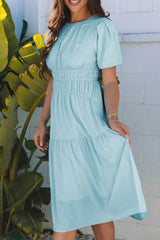 Round Neck Half Sleeve Dress