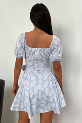 Eddie Dress - Blue Floral