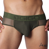 Evocative Green Jock Thong de Gigo Underwear