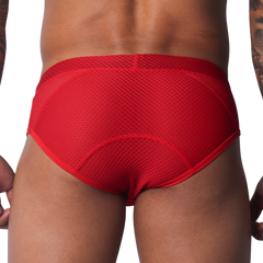 Evocative Red Brief vista posterior de Gigo Underwear