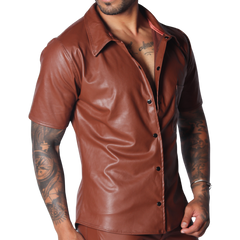 Hide Brown Shirt vista frontal de Gigo Underwear