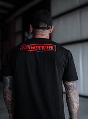 Performance Tee - ADIFFERENTBREED Black/Red