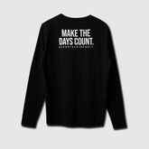Performance Tee LS - Make the Days Count Black/White
