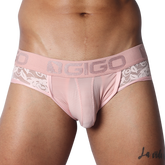 Romantic Pink Jock Thong de Gigo Underwear