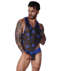 Star Blue Tank en modelo de Gigo Underwear