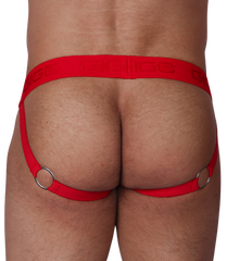 Star Red Jockstrap vista posterior de Gigo Underwear