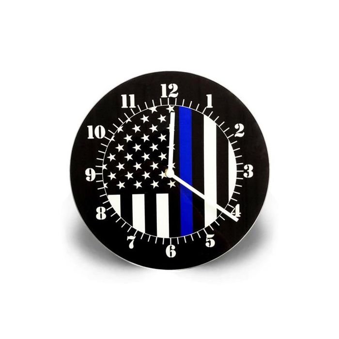 Thin Blue Line American Flag Clock | TBL-Clock
