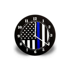 Thin Blue Line American Flag Clock | TBL-Clock
