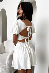 Whitney Mini Dress - White