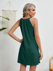 Round Neck Sleeveless Mini Dress