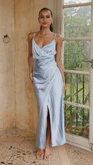 Elsa Midi Dress - Baby Blue