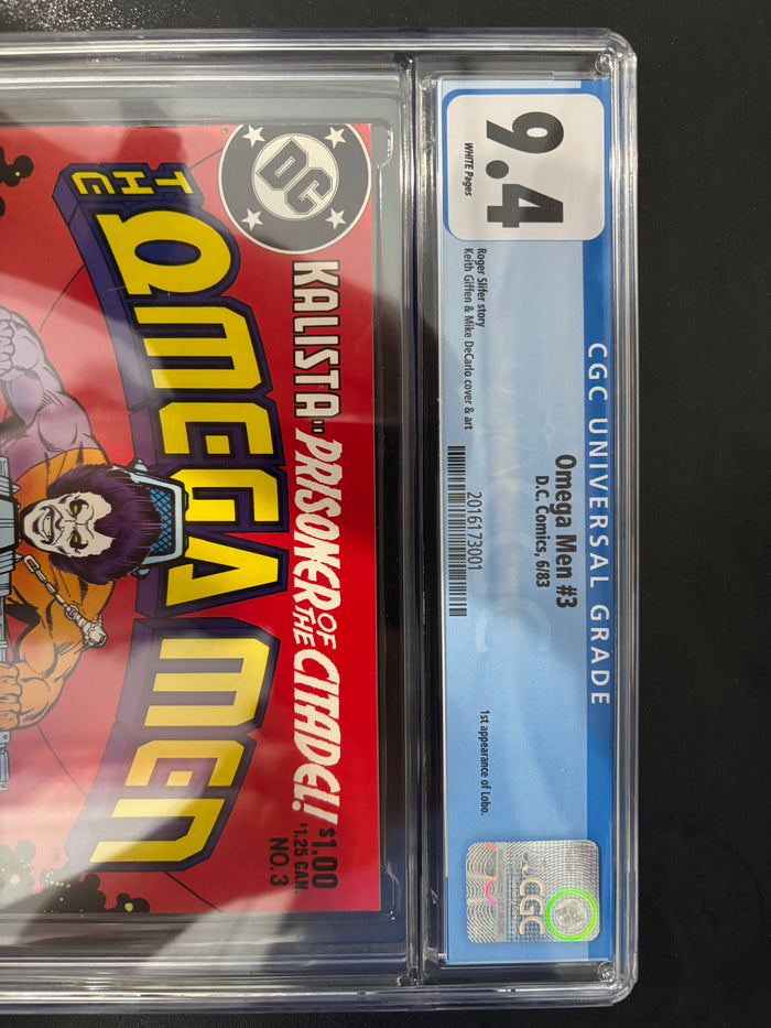 Omega Men 3 CGC Graded 9.4 NM 1st Appearance Of Lobo DC Comics 1983