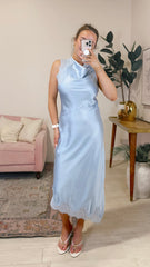 Darla Cowl Neck Lace Dress