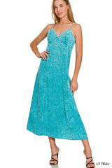 Zenana Tencel Mineral Washed Maxi Dress