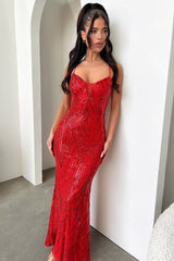 Nolan Maxi Dress - Red