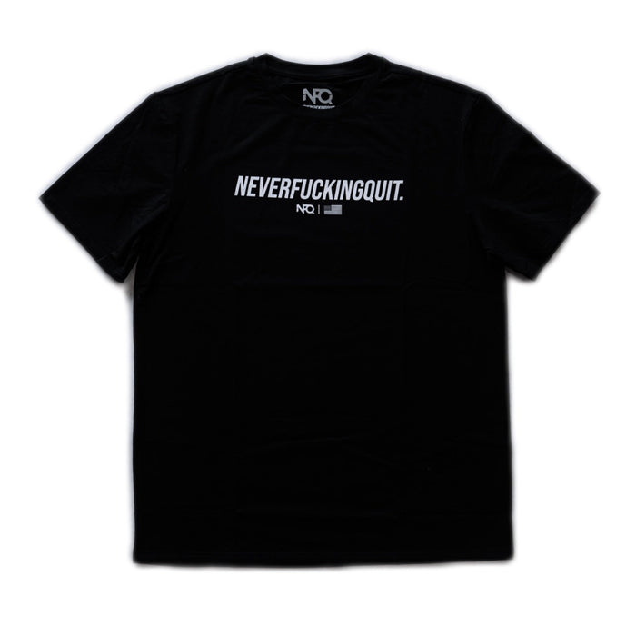 Performance Tee - NeverFuckingQuit Black/White