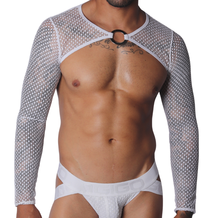 Provocative White Harness de Gigo Underwear