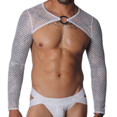 Provocative White Harness de Gigo Underwear