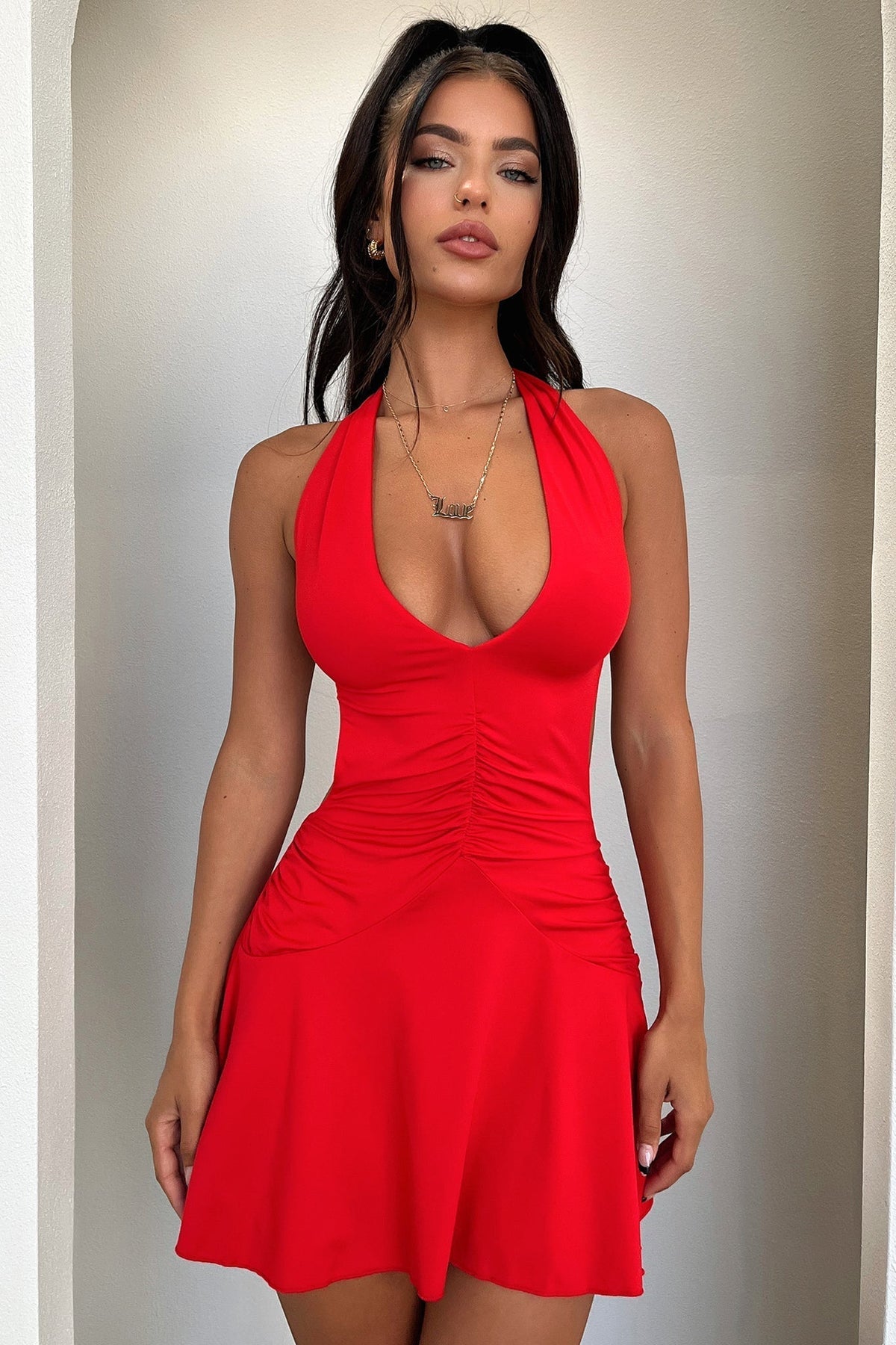 Sarisa Dress - Red